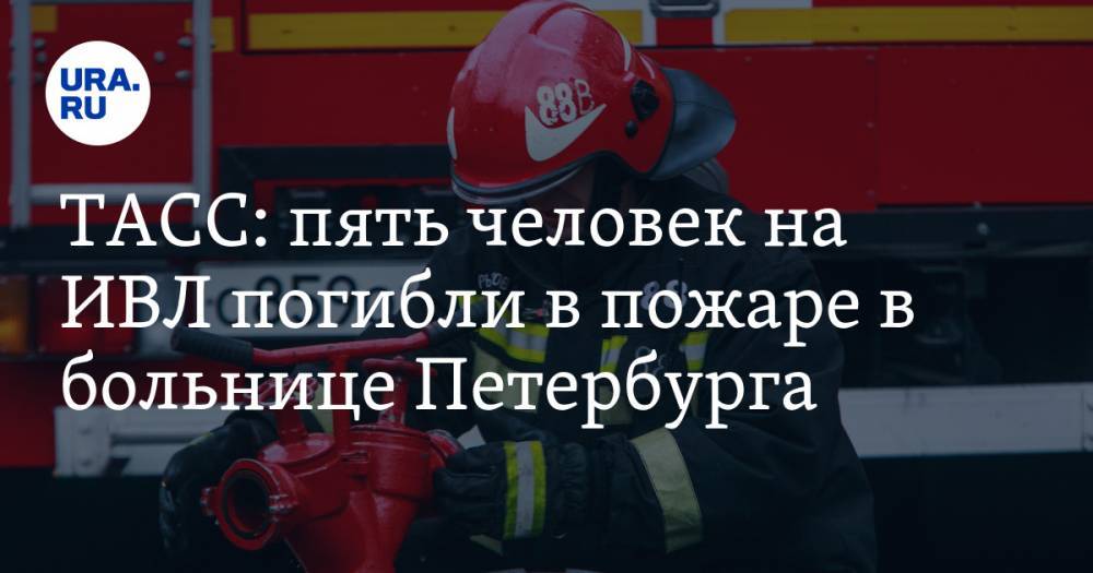 ТАСС: пять человек на ИВЛ погибли в пожаре в больнице Петербурга