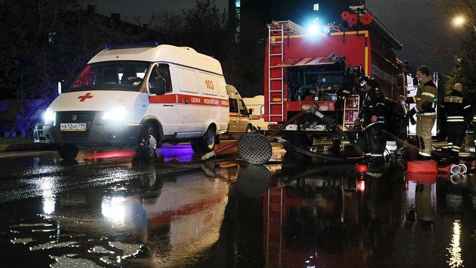 Появилось видео со смертельного пожара в петербургской больнице