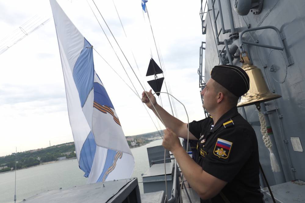Торжественное построение состоится на крейсере «Москва» в День Черноморского флота