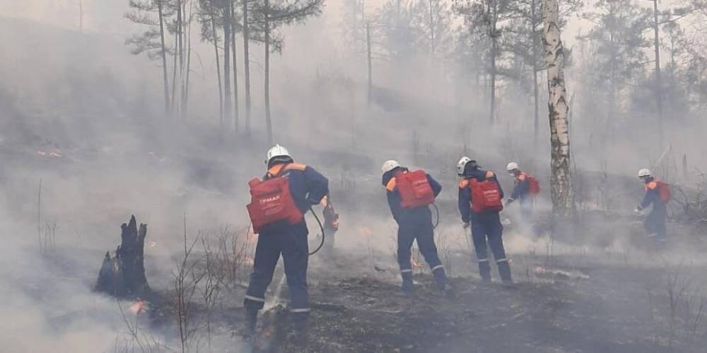 Добровольцы ВСКС продолжают тушение пожаров в Забайкалье
