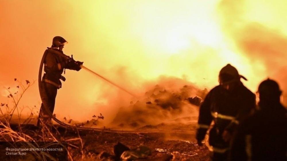 Спасатели пятый день тушат горящую лесопилку под Хабаровском