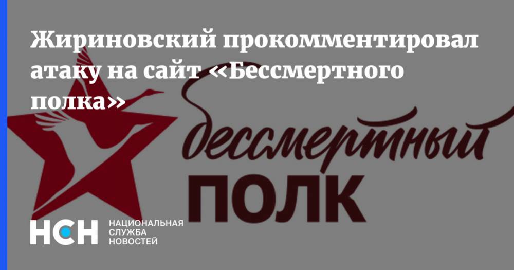 Жириновский прокомментировал атаку на сайт «Бессмертного полка»
