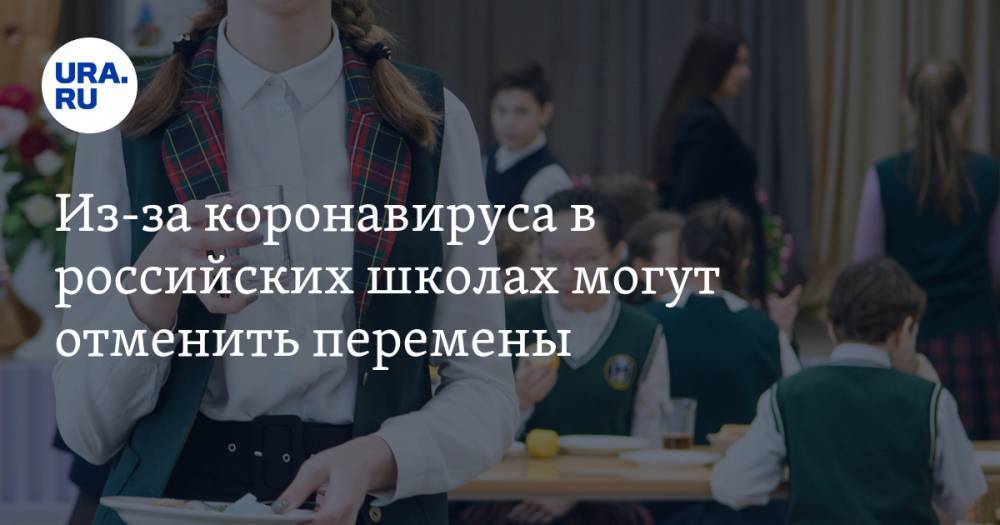 Из-за коронавируса в российских школах могут отменить перемены