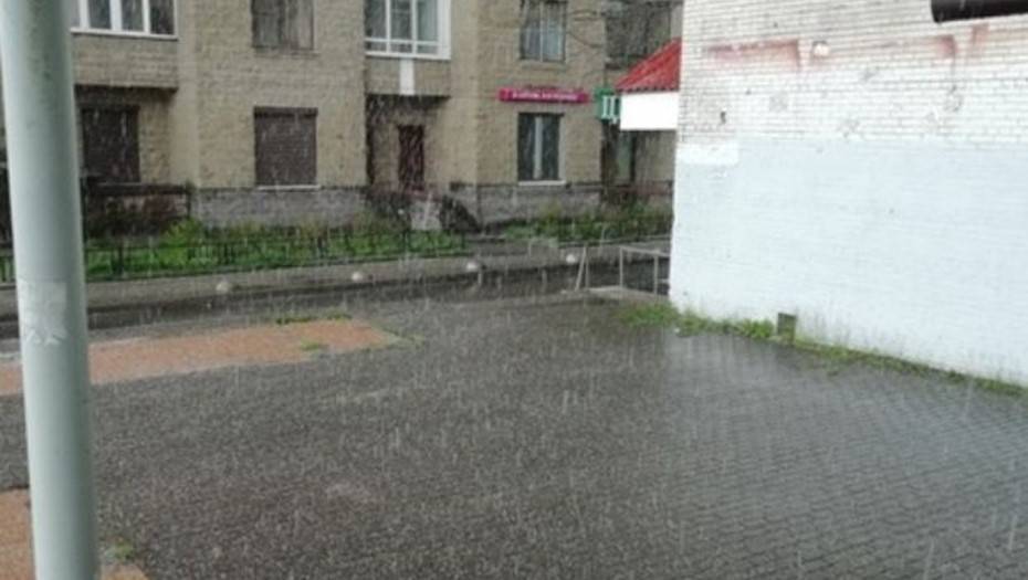"Шикарная погода": вслед за снегом в Петербурге выпал сильный град