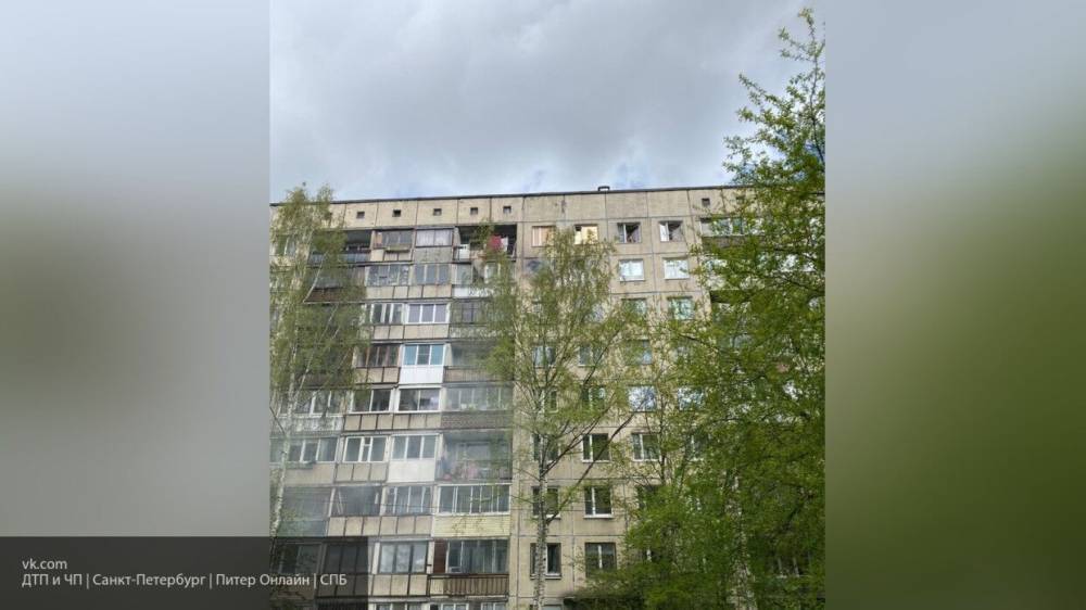 Очевидцы опубликовали кадры пожара в Невском районе Петербурга