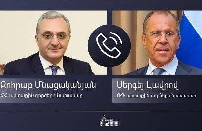 Главы МИД Армении и России обсудили проблематику карабахского урегулирования