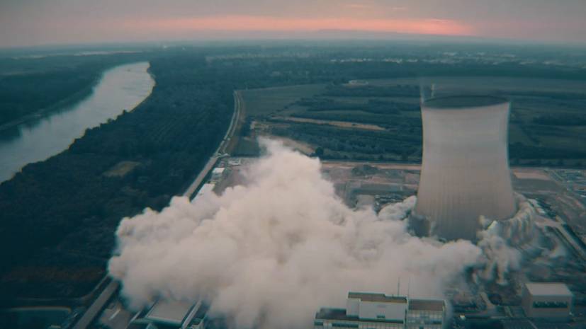 Секретная операция: в Германии взорвали 152-метровые башни старой АЭС