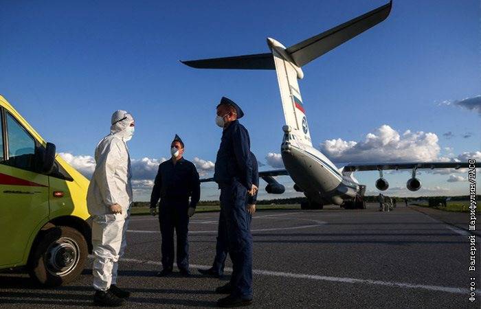 Последний самолет с российскими военными прибыл из Италии