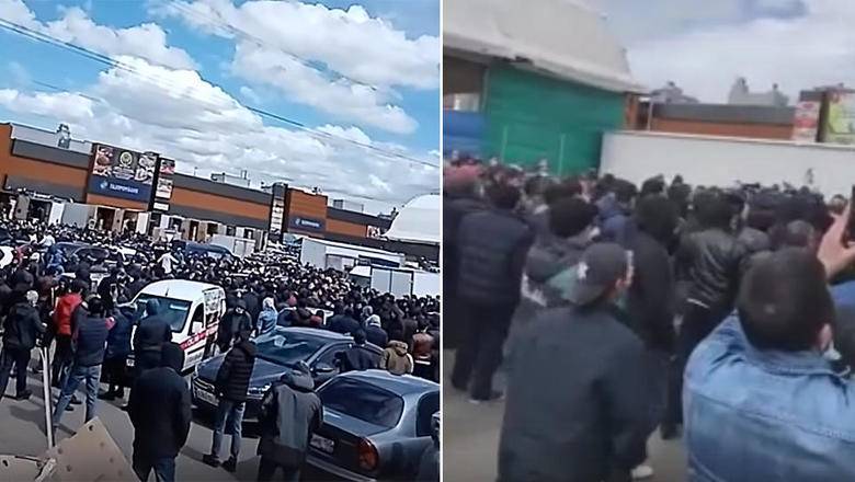 Полиция разогнала сход продавцов на московском рынке "Фуд Сити"