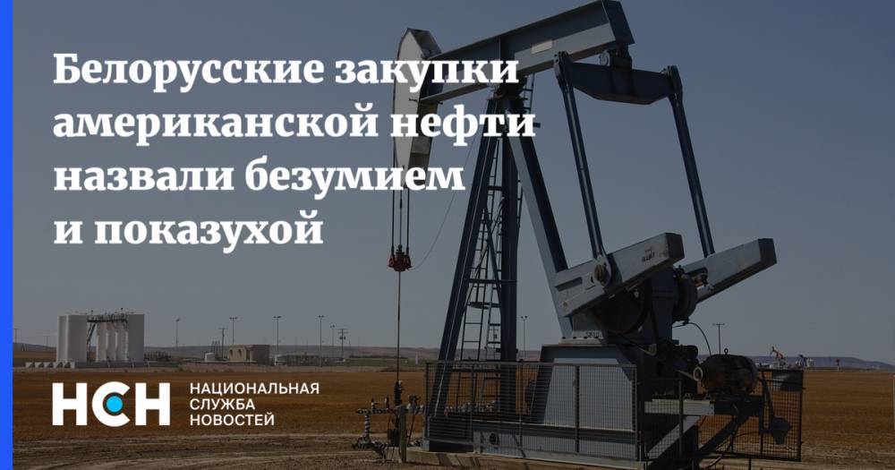 Белорусские закупки американской нефти назвали безумием и показухой