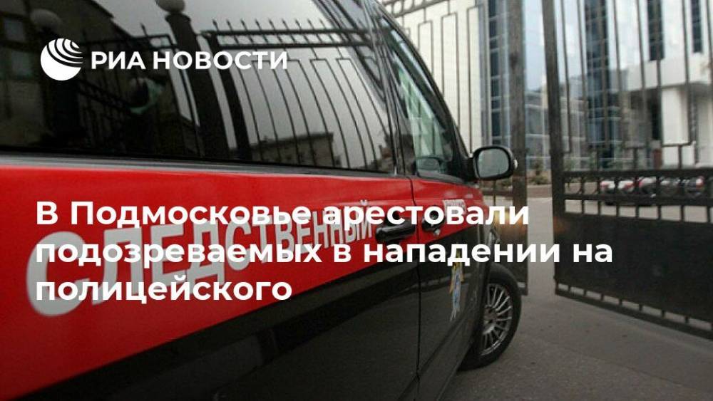 В Подмосковье арестовали подозреваемых в нападении на полицейского