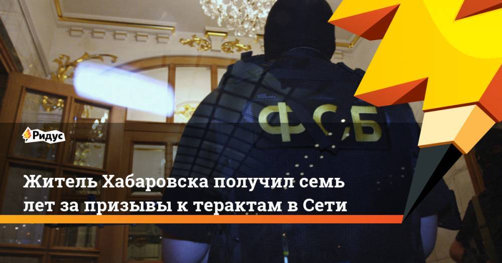 Житель Хабаровска получил семь лет за призывы к терактам в Сети