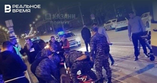 Ночью в Казани сбили женщину на трамвайных путях