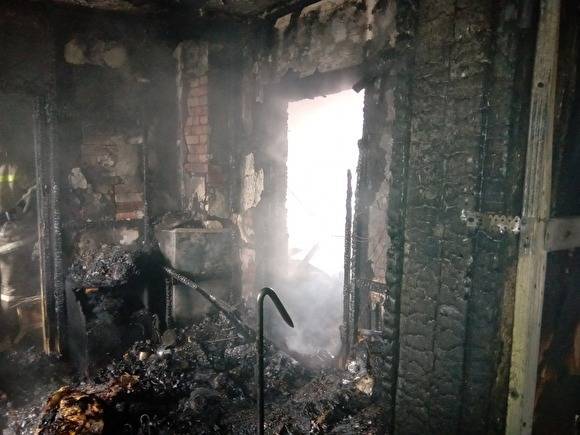 В Копейске при пожаре в частном доме погибли две женщины