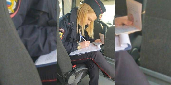 Полицейская без маски и перчаток выписала жителю Казани протокол за отсутствие маски и перчаток