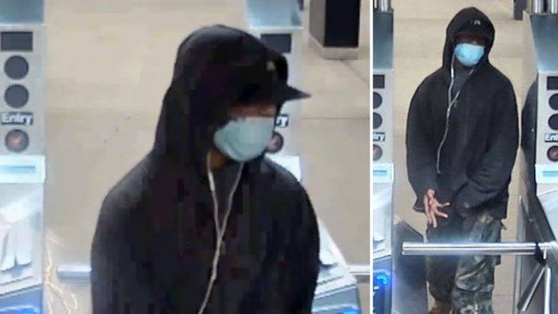 Извращенец в маске облизал ягодицы женщины, когда она выходила из станции метро в Нью-Йорке