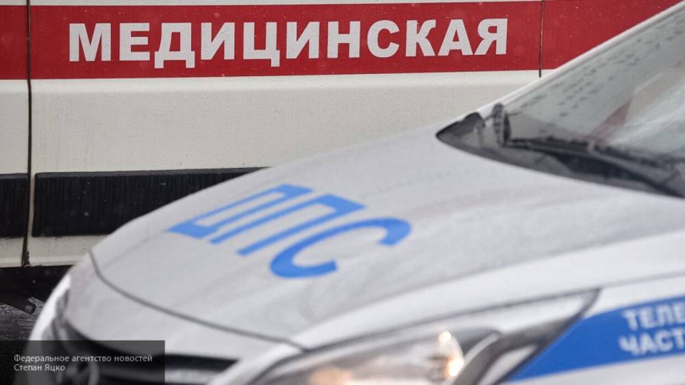 Автомобиль Kia протаранил столб ЛЭП в Рязанской области