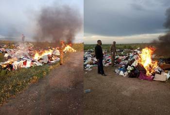 МЧС прокомментировало снимки со сжигаемыми вещами, сделанные в пострадавших от наводнения районах Сырдарьинской области
