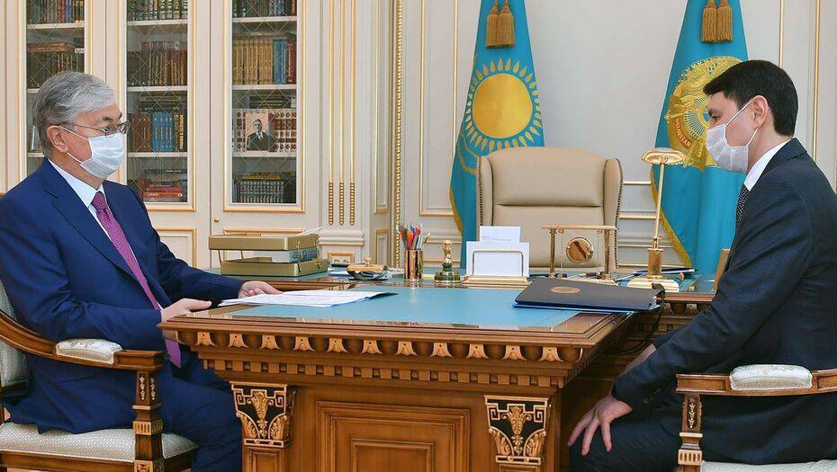 Касым-Жомарт Токаев дал поручения новому министру финансов Ерулану Жамаубаеву