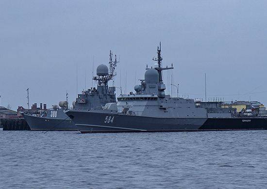 На заводские испытания в море вышел МРК «Одинцово» Балтийского флота