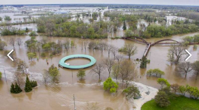 ЧП в Мичигане: прорвало плотины, 10 тысяч человек пришлось эвакуировать