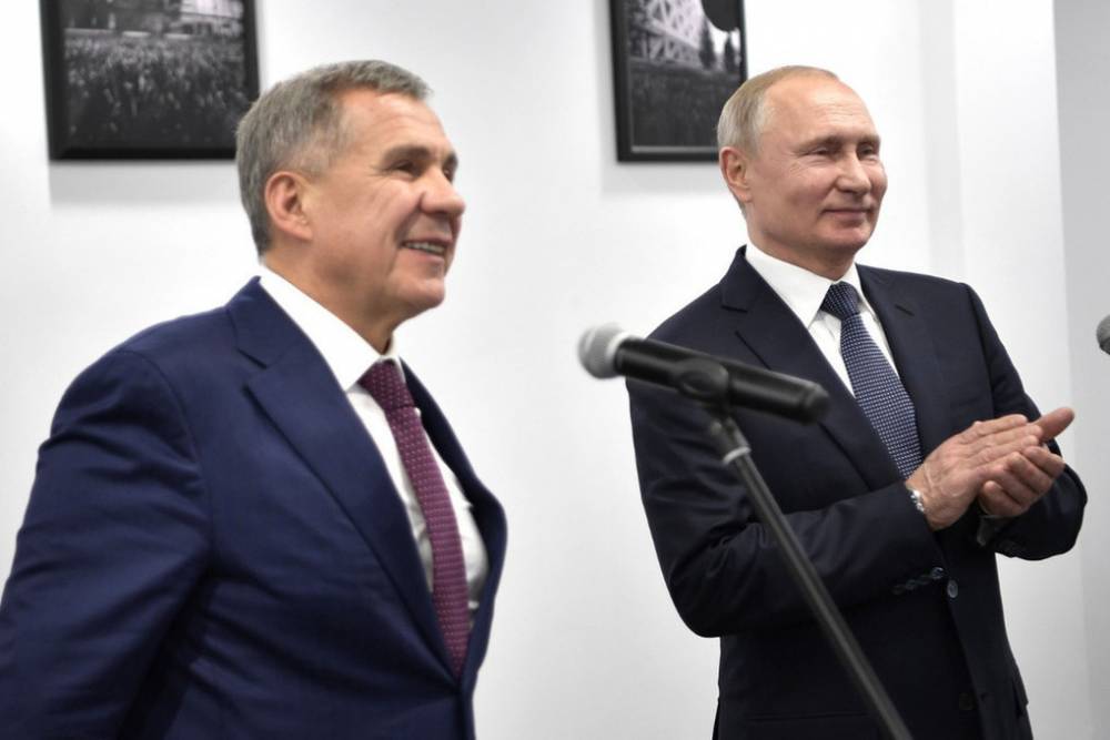 Путин поддержал кандидатуру Минниханова на запланированных осенью выборах президента Татарстана