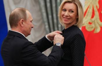 Путин наградил Марию Захарову орденом Почета