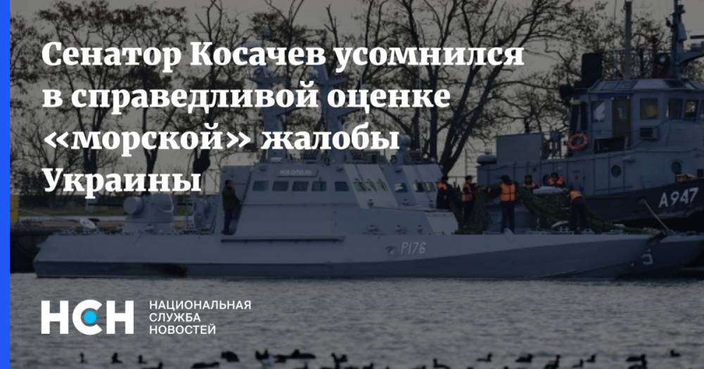 Сенатор Косачев усомнился в справедливой оценке «морской» жалобы Украины