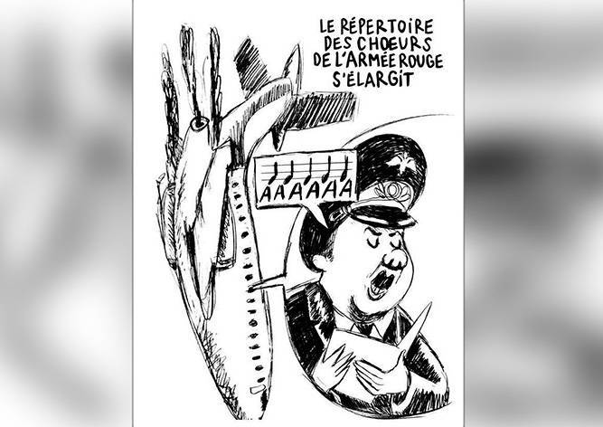 Charlie Hebdo опубликовал две карикатуры на крушение Ту-154