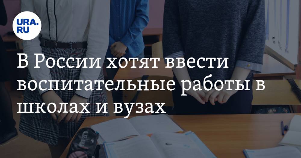 В России хотят ввести воспитательные работы в школах и вузах. Общественники поддерживают