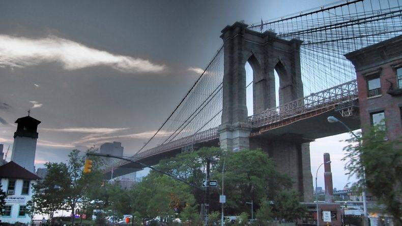 Полиция Нью-Йорка спасла мужчину-самоубийцу на вершине Бруклинского моста
