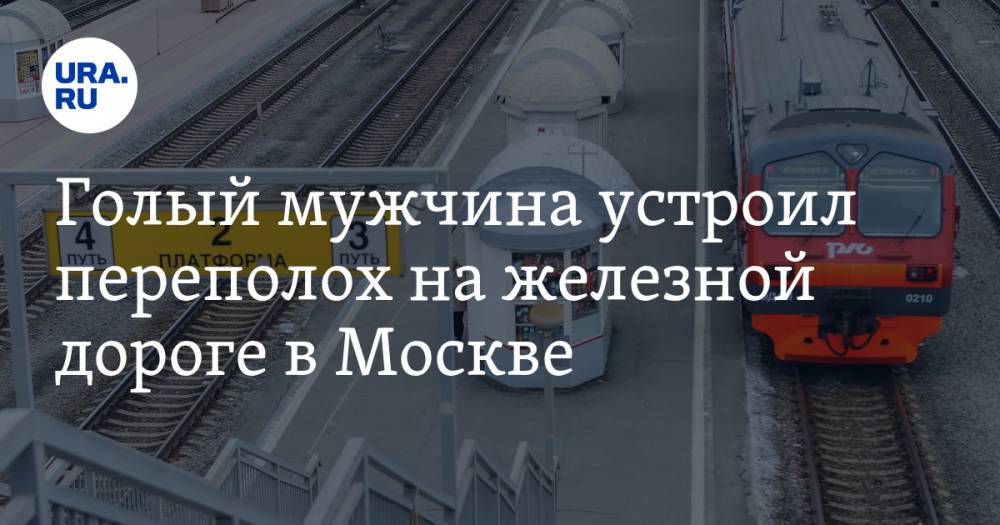 Голый мужчина устроил переполох на железной дороге в Москве
