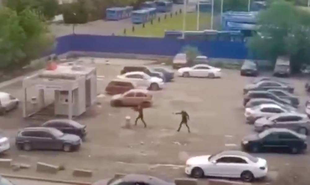 В Москве произошла перестрелка во дворе жилого комплекса на Каширском шоссе — видео
