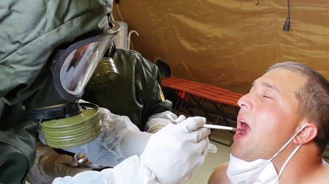 В Буйнакске полевой военный госпиталь начал прием пациентов с коронавирусом