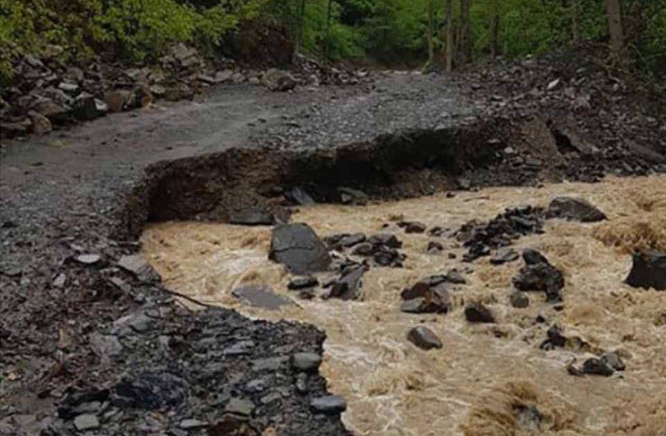 Проливные дожди вызвали паводок сразу в нескольких регионах Грузии