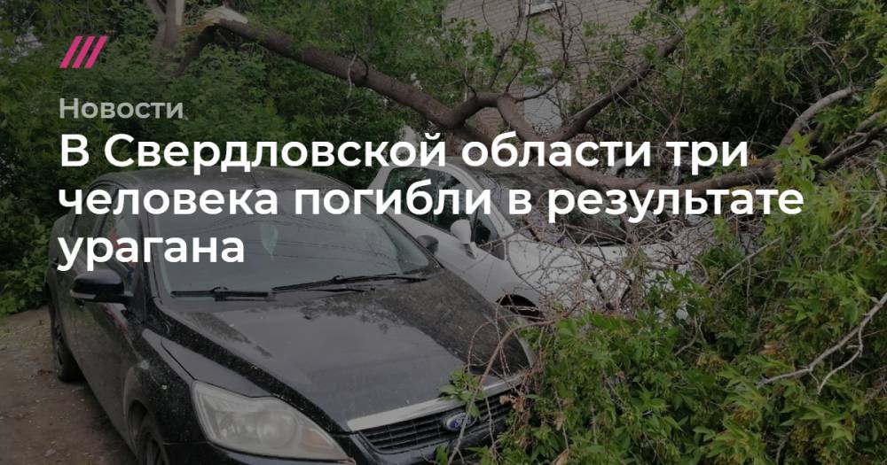 В Свердловской области два человека погибли в результате урагана