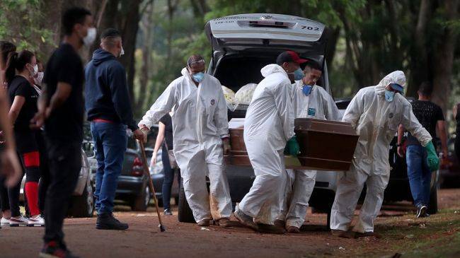 Бразилия опередила США по числу умерших от Covid за сутки