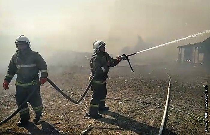 Пожар в цыганском поселке в Самарской области удалось потушить