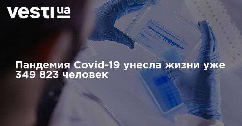 Пандемия Covid-19 унесла жизни уже 349 823 человек