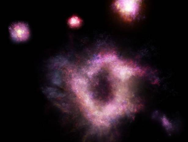 Ученые обнаружили "космическое кольцо огня", возникшее в ранней вселенной