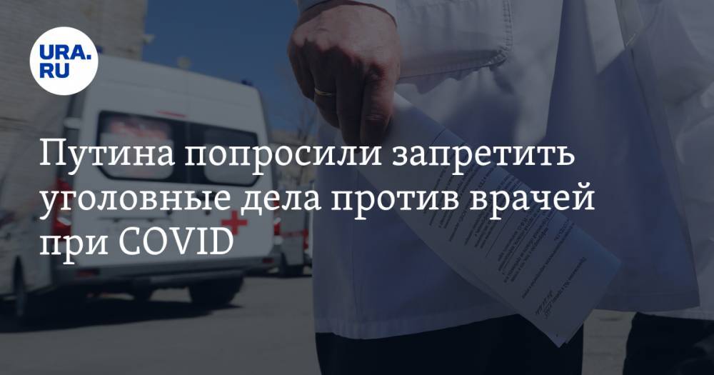 Путина попросили запретить уголовные дела против врачей при COVID. «Работают фактически наощупь»