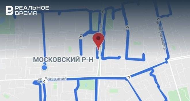 Участники велопробега с помощью GPS-навигации нанесли на карту Казани надпись «ТАССР 100»