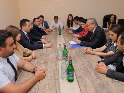 Председатель НС Арцаха встретился с представителями партии «Объединенный гражданский альянс»