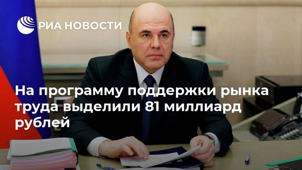 На программу поддержки рынка труда выделили 81 миллиард рублей
