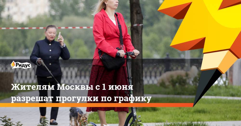 Жителям Москвы с1июня разрешат прогулки пографику