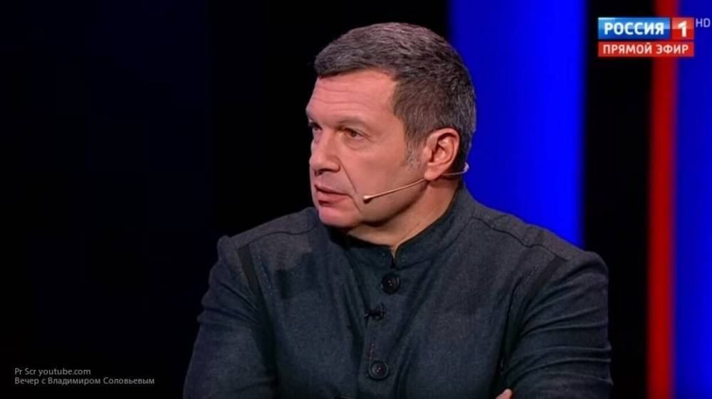 Соловьев резко ответил украинскому журналисту из-за вопроса Пескову