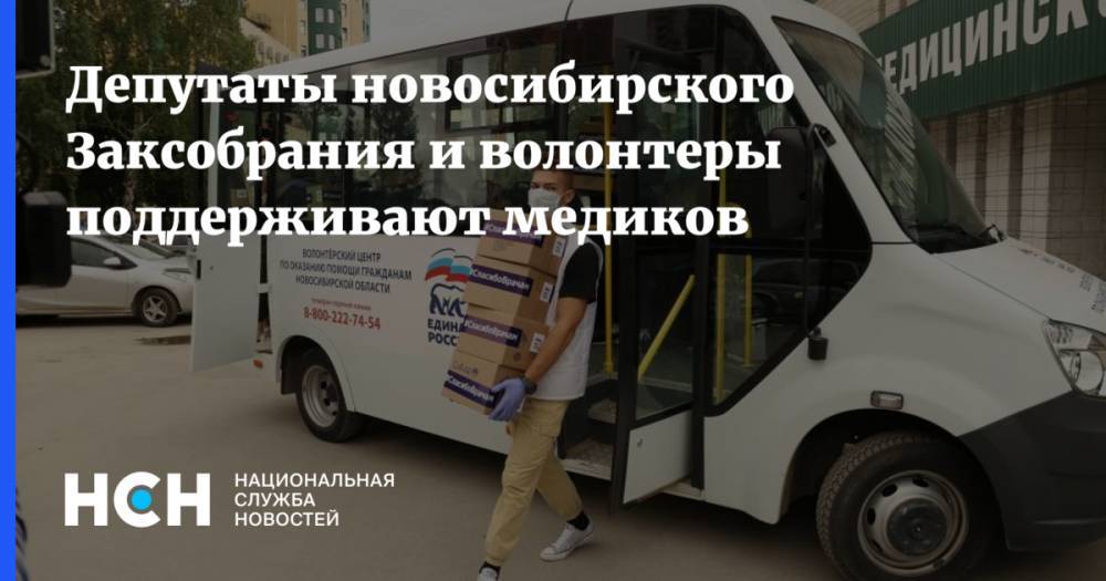 Депутаты новосибирского Заксобрания и волонтеры поддерживают медиков