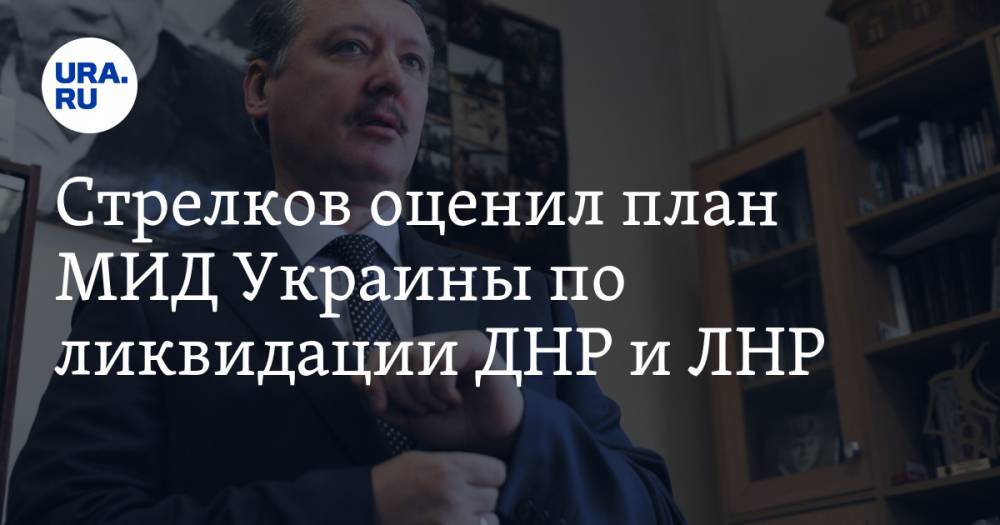 Стрелков оценил план МИД Украины по ликвидации ДНР и ЛНР