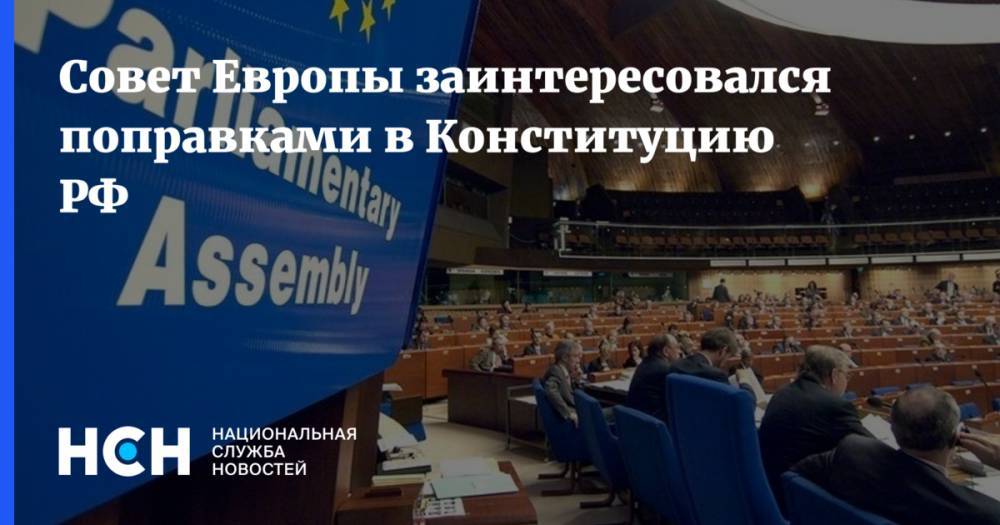 Совет Европы заинтересовался поправками в Конституцию РФ