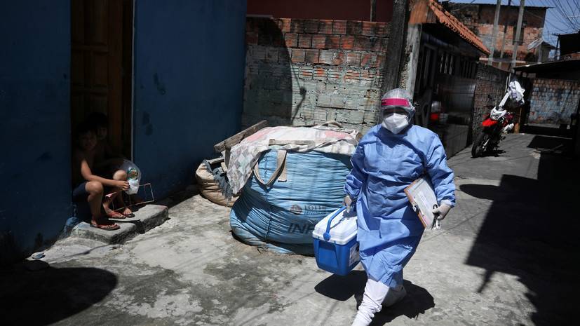 За сутки в Бразилии более 1000 человек скончались от коронавируса